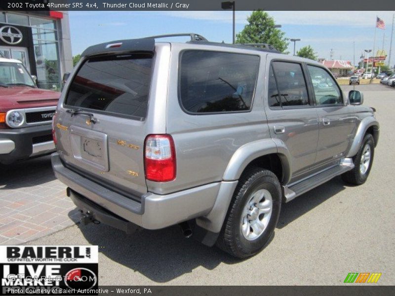 Thunder Cloud Metallic / Gray 2002 Toyota 4Runner SR5 4x4