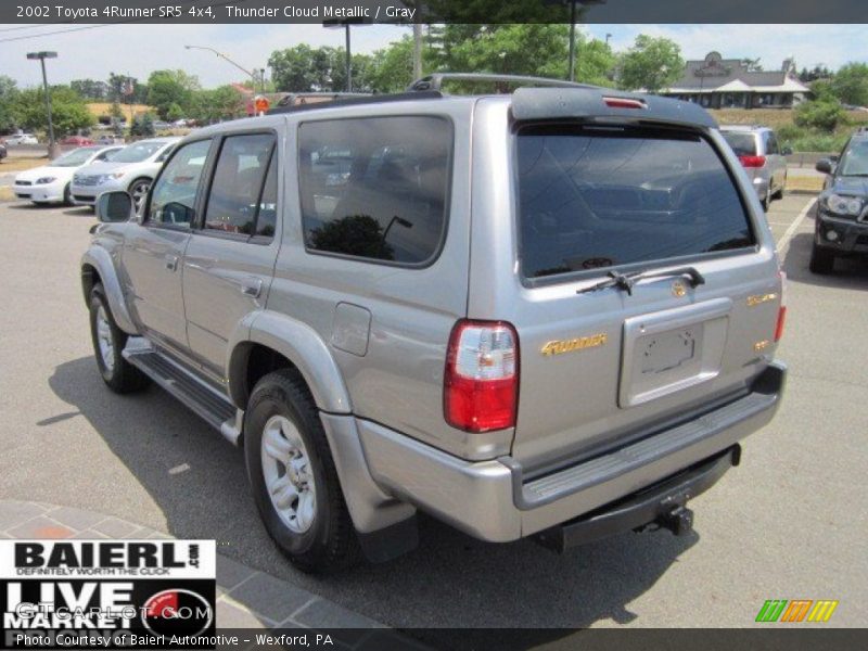 Thunder Cloud Metallic / Gray 2002 Toyota 4Runner SR5 4x4