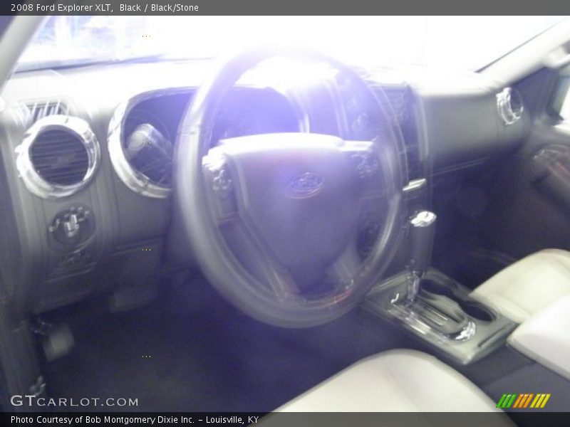 Black / Black/Stone 2008 Ford Explorer XLT