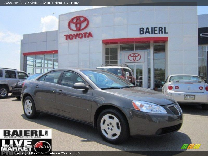 Granite Metallic / Ebony 2006 Pontiac G6 Sedan