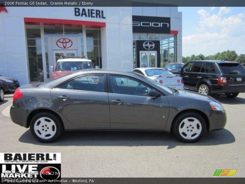 Granite Metallic / Ebony 2006 Pontiac G6 Sedan