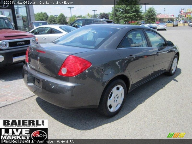 Granite Metallic / Ebony 2006 Pontiac G6 Sedan