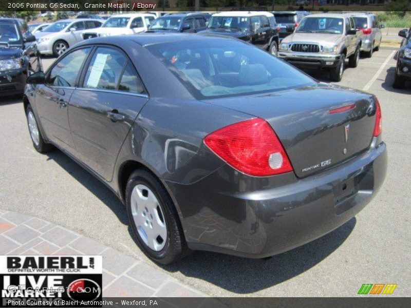 Granite Metallic / Ebony 2006 Pontiac G6 Sedan