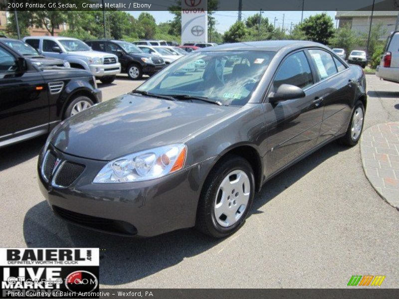 Granite Metallic / Ebony 2006 Pontiac G6 Sedan