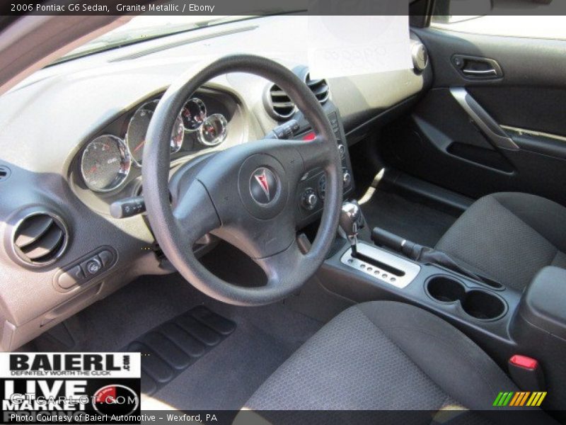 Granite Metallic / Ebony 2006 Pontiac G6 Sedan