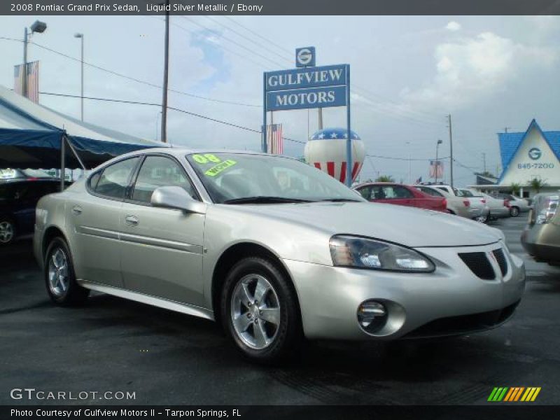 Liquid Silver Metallic / Ebony 2008 Pontiac Grand Prix Sedan