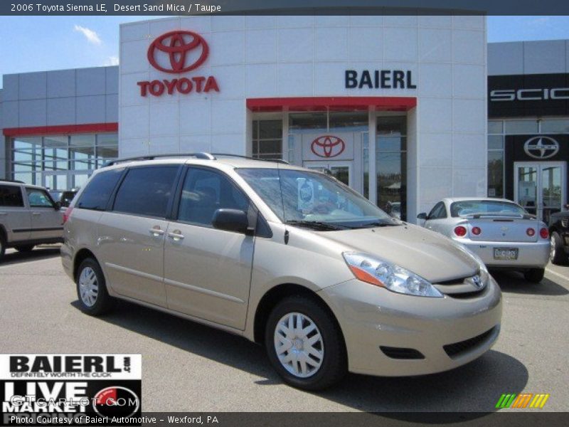Desert Sand Mica / Taupe 2006 Toyota Sienna LE