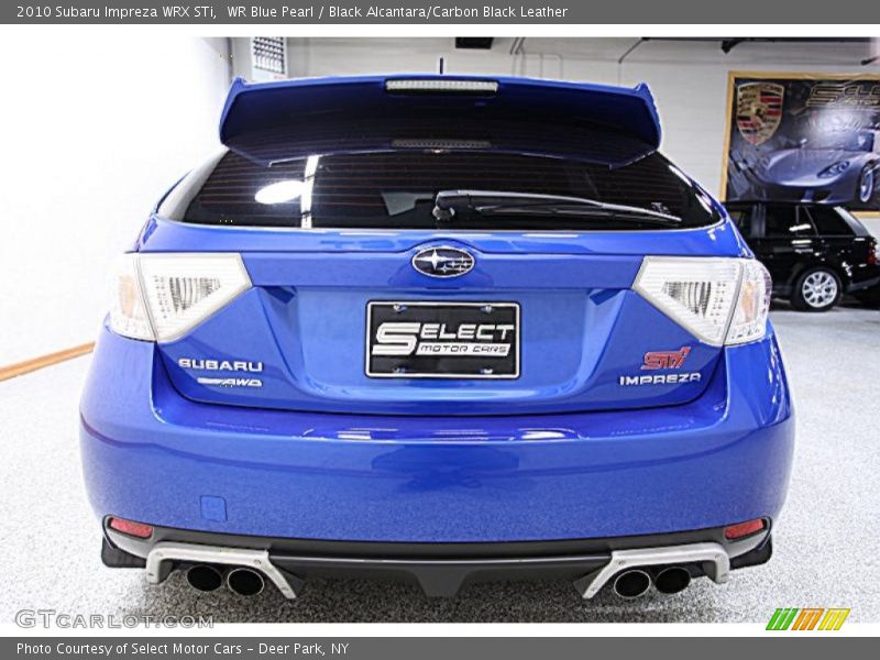 WR Blue Pearl / Black Alcantara/Carbon Black Leather 2010 Subaru Impreza WRX STi