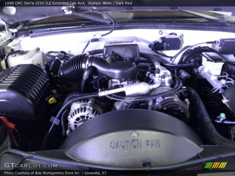 Olympic White / Dark Red 1998 GMC Sierra 1500 SLE Extended Cab 4x4