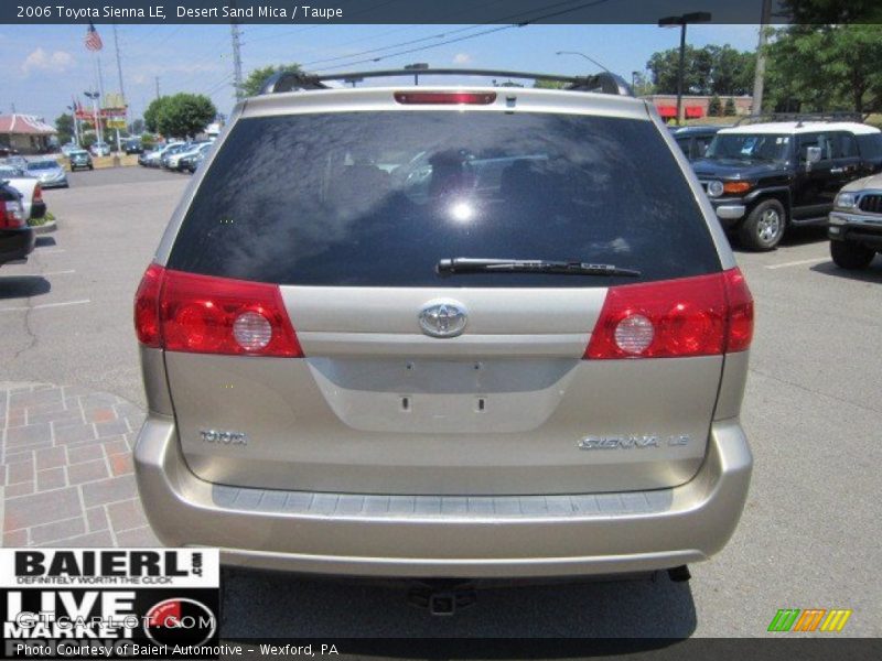 Desert Sand Mica / Taupe 2006 Toyota Sienna LE