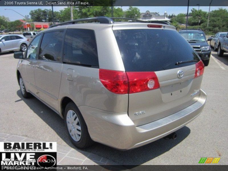 Desert Sand Mica / Taupe 2006 Toyota Sienna LE