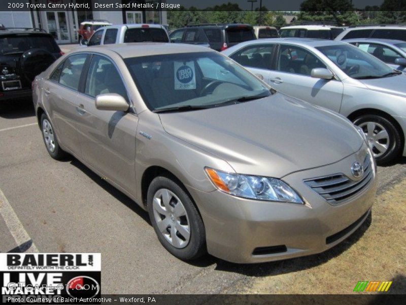 Desert Sand Metallic / Bisque 2009 Toyota Camry Hybrid