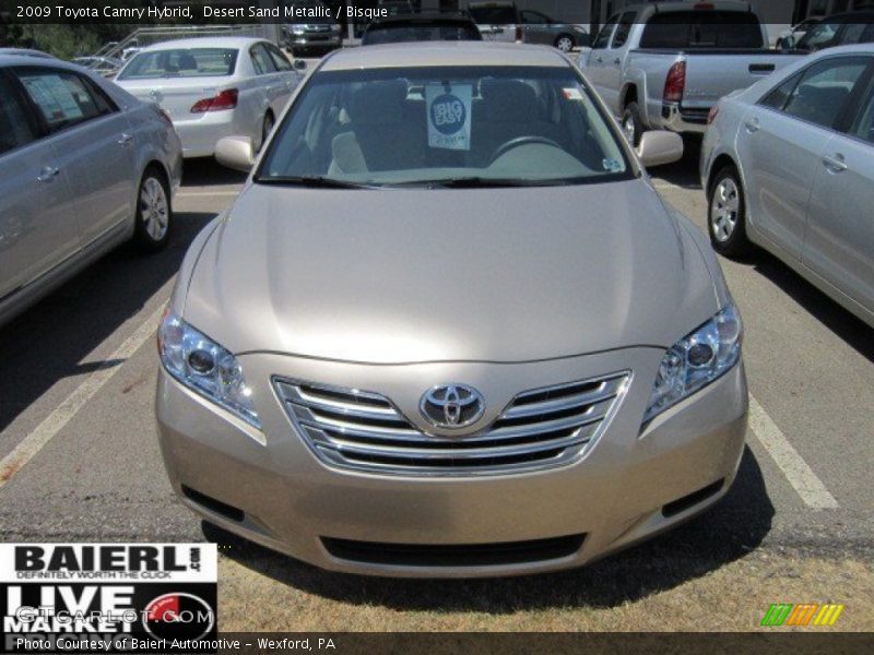 Desert Sand Metallic / Bisque 2009 Toyota Camry Hybrid
