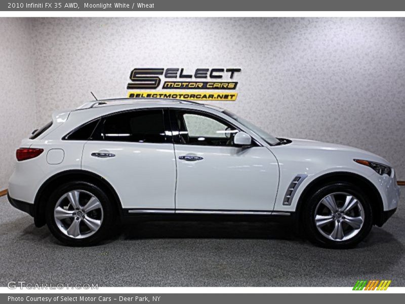 Moonlight White / Wheat 2010 Infiniti FX 35 AWD