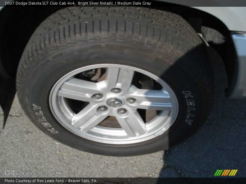 Bright Silver Metallic / Medium Slate Gray 2007 Dodge Dakota SLT Club Cab 4x4