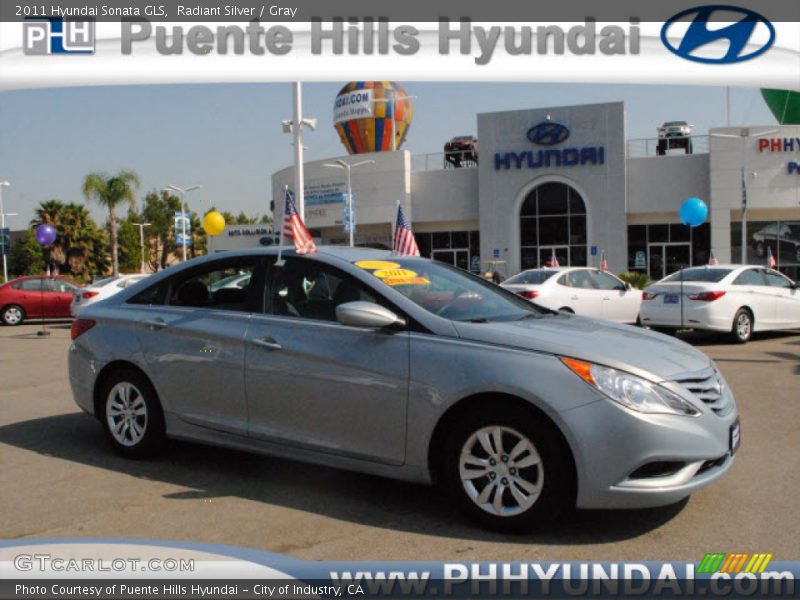 Radiant Silver / Gray 2011 Hyundai Sonata GLS