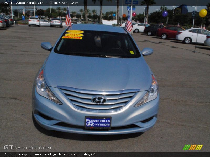 Radiant Silver / Gray 2011 Hyundai Sonata GLS