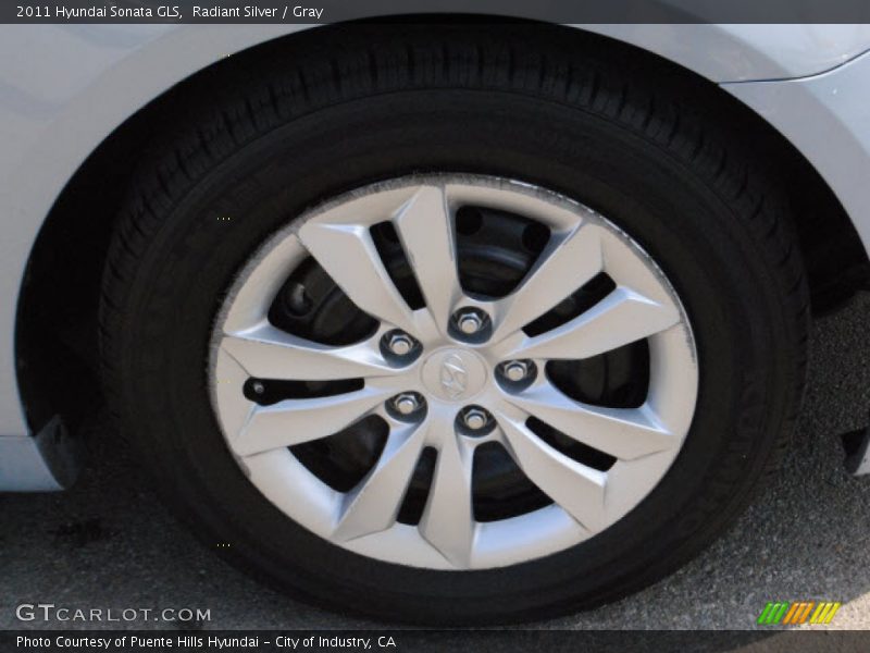 Radiant Silver / Gray 2011 Hyundai Sonata GLS