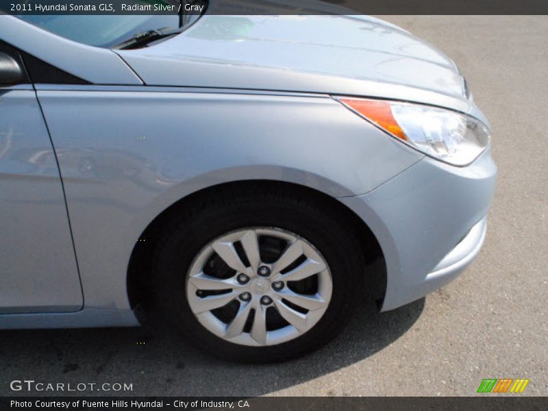 Radiant Silver / Gray 2011 Hyundai Sonata GLS