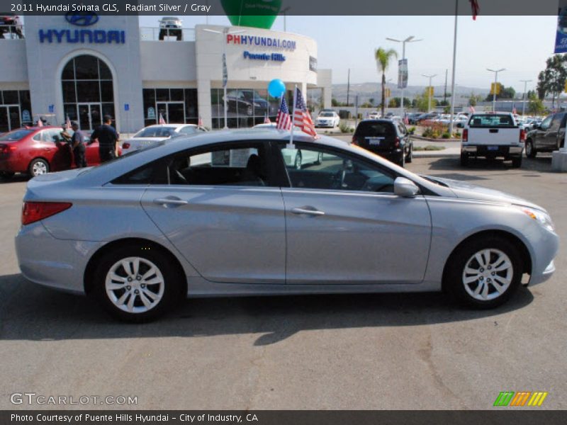 Radiant Silver / Gray 2011 Hyundai Sonata GLS