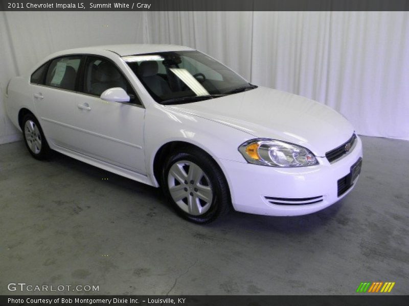Summit White / Gray 2011 Chevrolet Impala LS