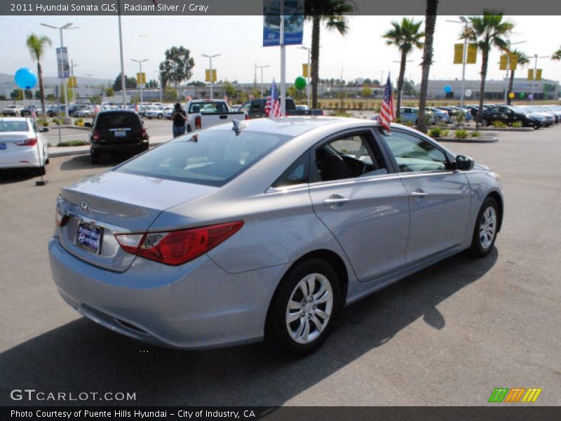 Radiant Silver / Gray 2011 Hyundai Sonata GLS