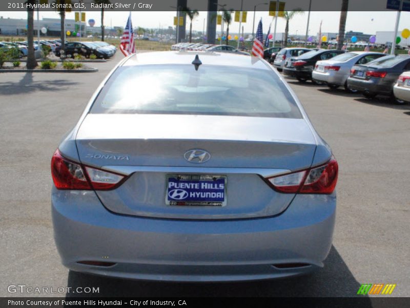 Radiant Silver / Gray 2011 Hyundai Sonata GLS