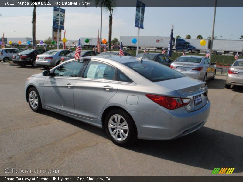 Radiant Silver / Gray 2011 Hyundai Sonata GLS