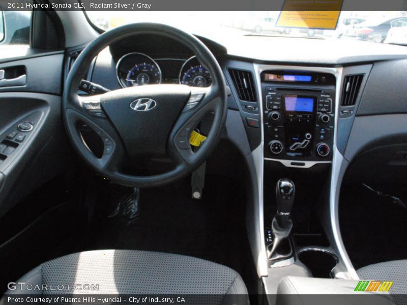 Radiant Silver / Gray 2011 Hyundai Sonata GLS