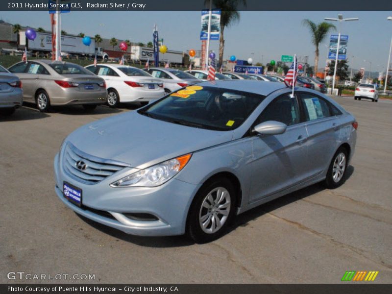 Radiant Silver / Gray 2011 Hyundai Sonata GLS