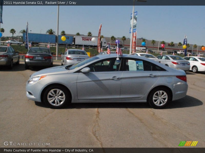 Radiant Silver / Gray 2011 Hyundai Sonata GLS