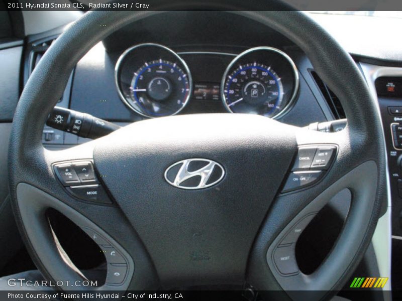 Radiant Silver / Gray 2011 Hyundai Sonata GLS