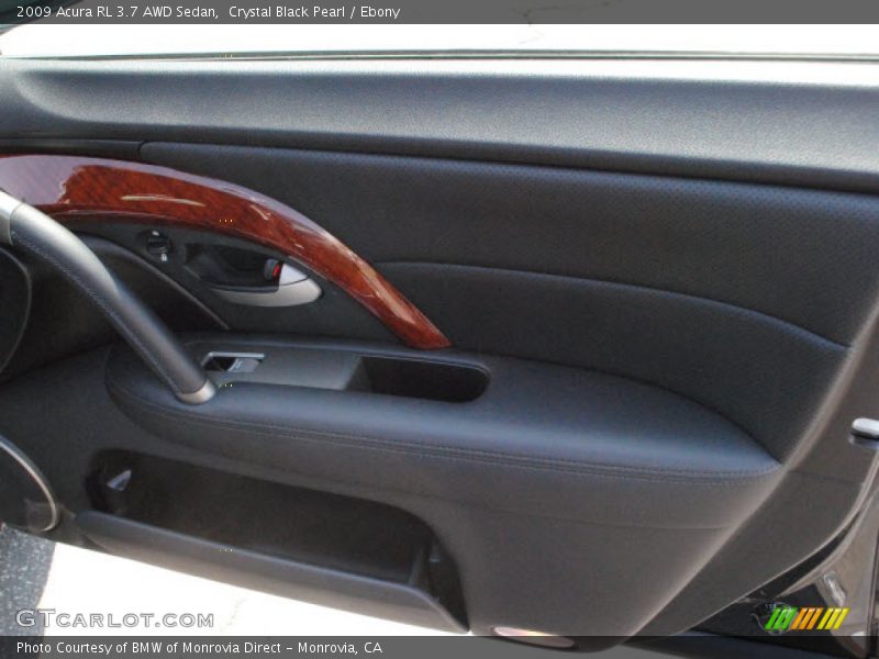 Crystal Black Pearl / Ebony 2009 Acura RL 3.7 AWD Sedan