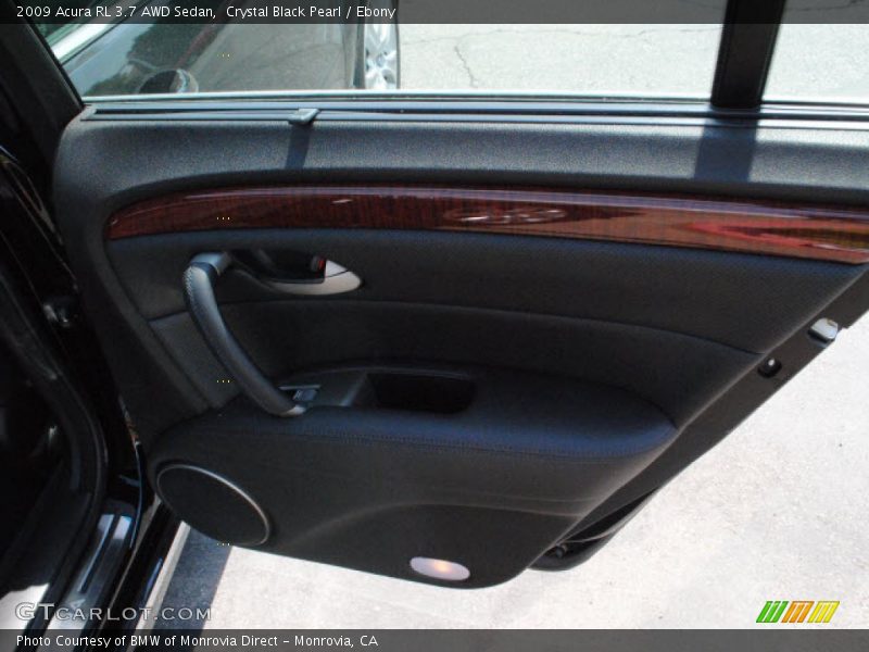 Crystal Black Pearl / Ebony 2009 Acura RL 3.7 AWD Sedan