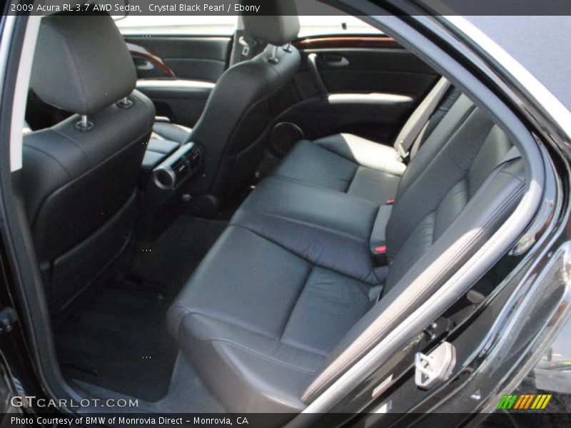 Crystal Black Pearl / Ebony 2009 Acura RL 3.7 AWD Sedan