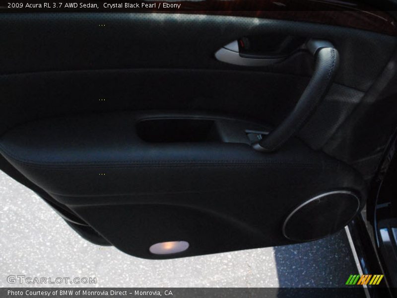 Crystal Black Pearl / Ebony 2009 Acura RL 3.7 AWD Sedan