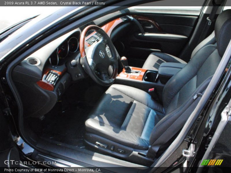 Crystal Black Pearl / Ebony 2009 Acura RL 3.7 AWD Sedan