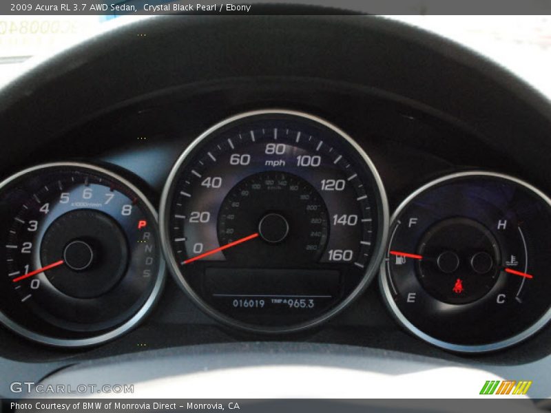  2009 RL 3.7 AWD Sedan 3.7 AWD Sedan Gauges
