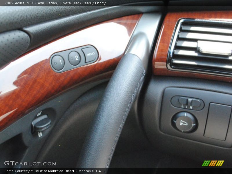 Crystal Black Pearl / Ebony 2009 Acura RL 3.7 AWD Sedan