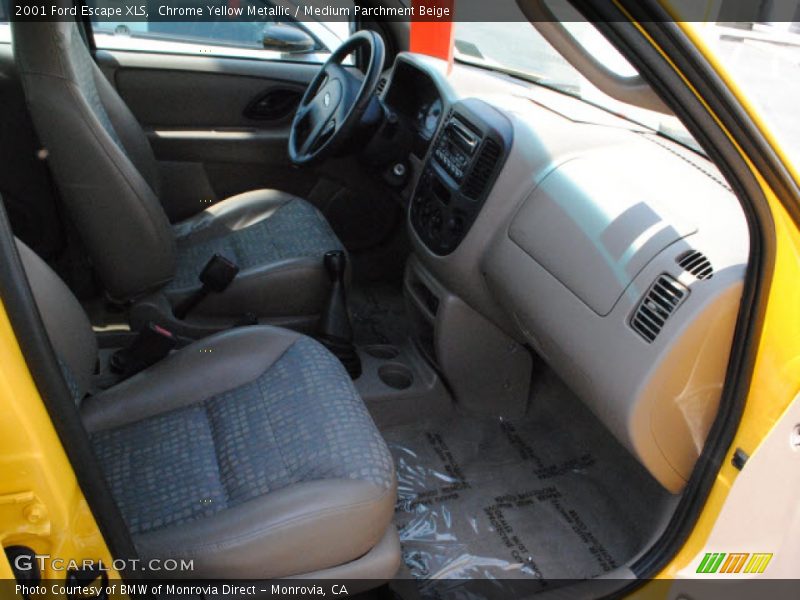 Chrome Yellow Metallic / Medium Parchment Beige 2001 Ford Escape XLS