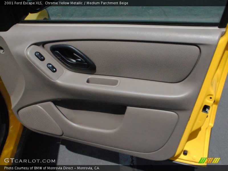 Chrome Yellow Metallic / Medium Parchment Beige 2001 Ford Escape XLS