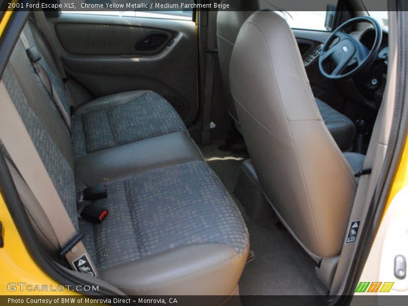 Chrome Yellow Metallic / Medium Parchment Beige 2001 Ford Escape XLS