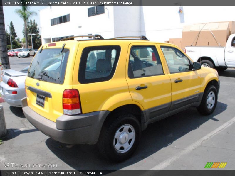 Chrome Yellow Metallic / Medium Parchment Beige 2001 Ford Escape XLS