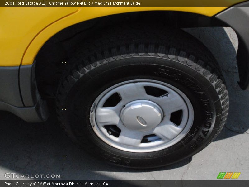 Chrome Yellow Metallic / Medium Parchment Beige 2001 Ford Escape XLS