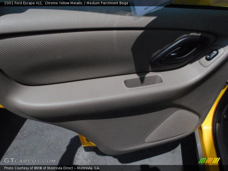 Chrome Yellow Metallic / Medium Parchment Beige 2001 Ford Escape XLS