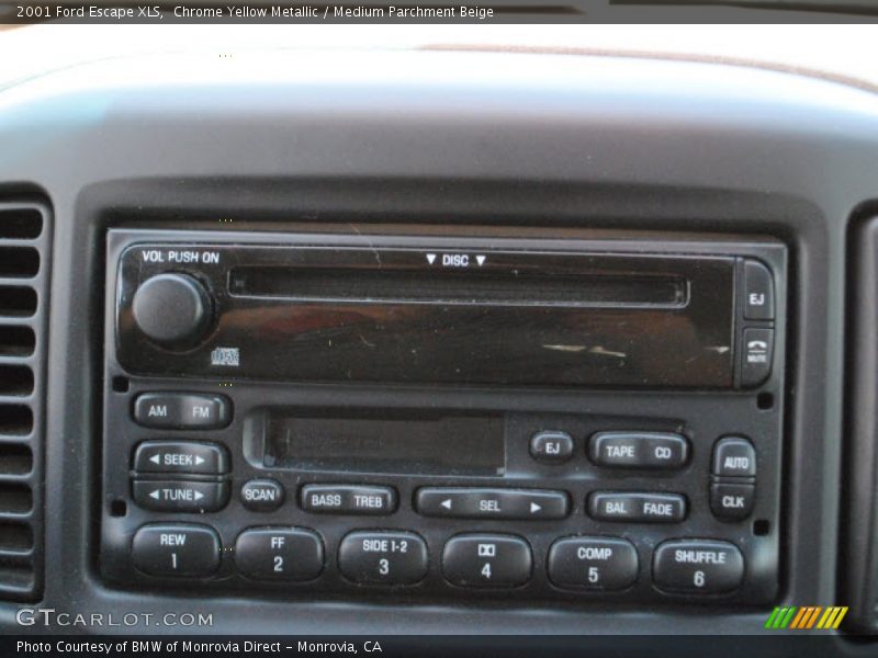 Chrome Yellow Metallic / Medium Parchment Beige 2001 Ford Escape XLS