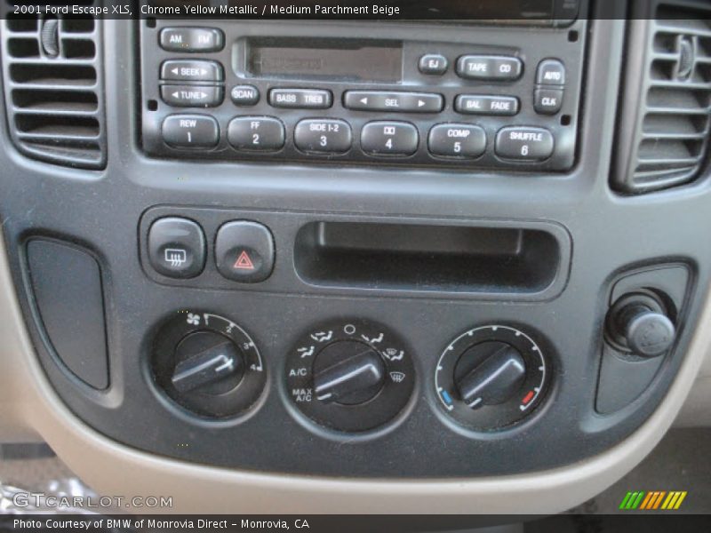 Chrome Yellow Metallic / Medium Parchment Beige 2001 Ford Escape XLS
