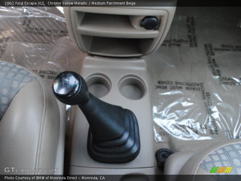 Chrome Yellow Metallic / Medium Parchment Beige 2001 Ford Escape XLS