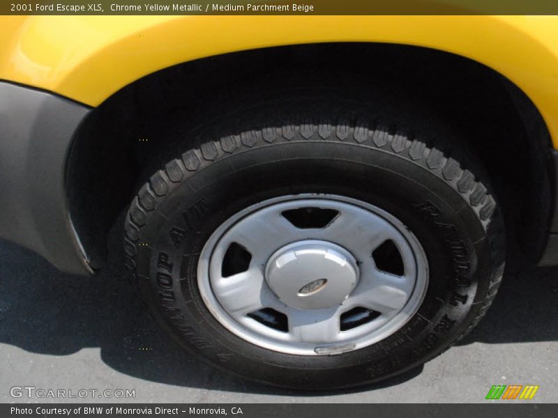 Chrome Yellow Metallic / Medium Parchment Beige 2001 Ford Escape XLS