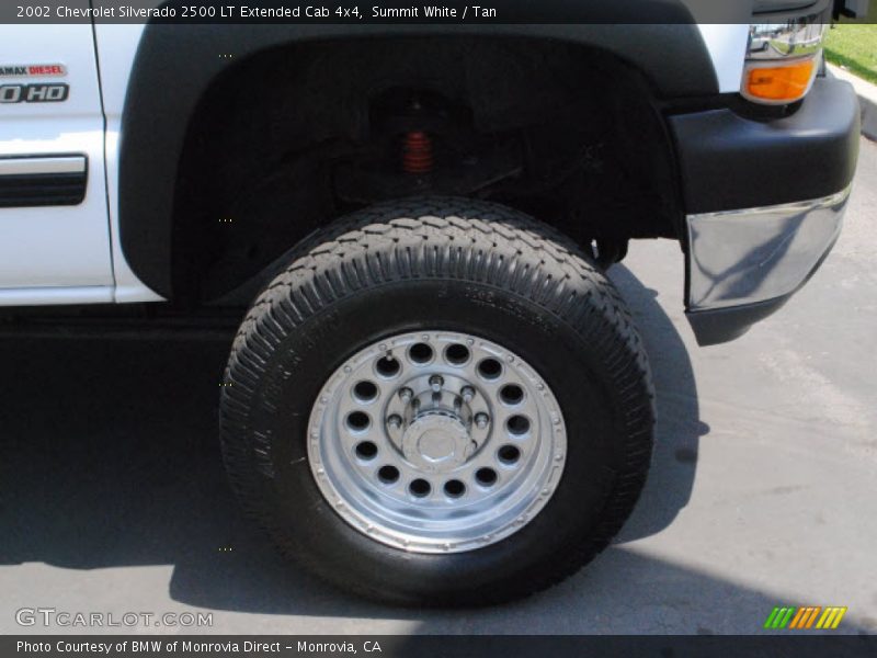 Summit White / Tan 2002 Chevrolet Silverado 2500 LT Extended Cab 4x4